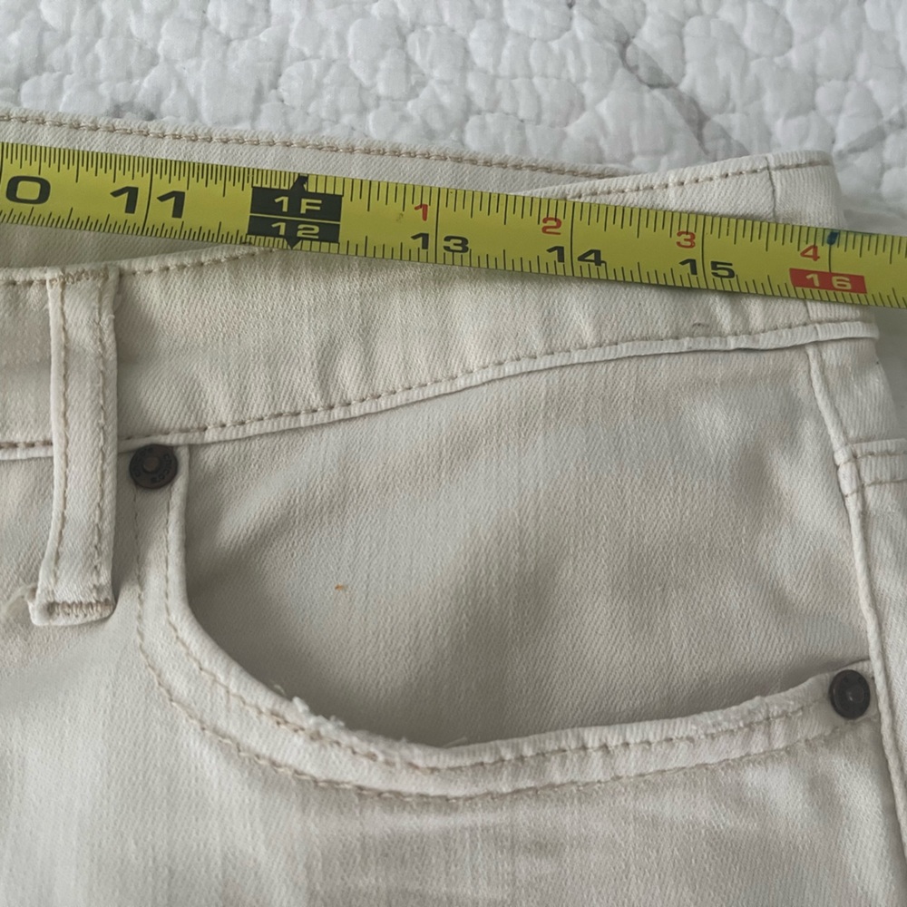 Chico’s So Slimming Girlfriend Slim Leg Ankle Jean, 6Tall,Cream/Almond - Picture 7 of 11